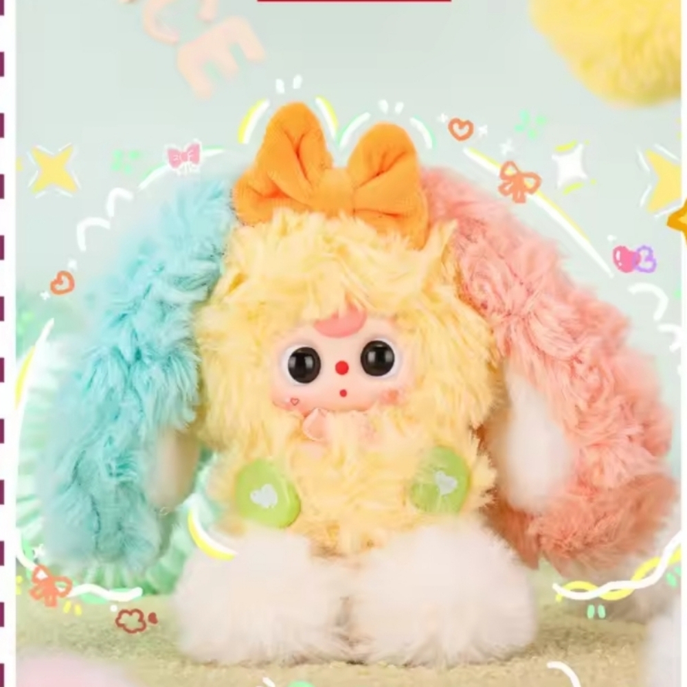 Baby Three - Alice Rabbit Town Plush -‎ NEW - Pink Satin